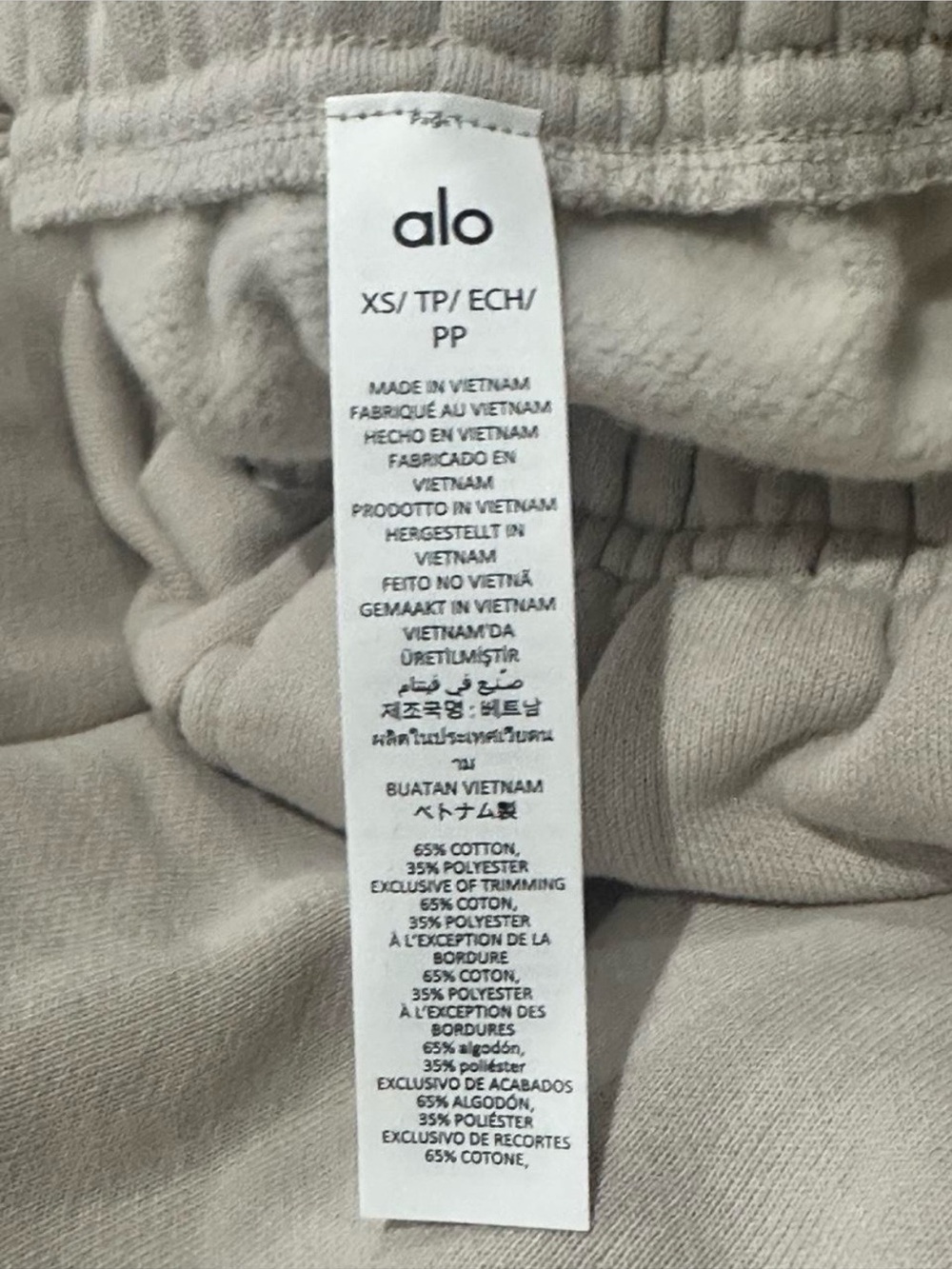 NWT Alo Yoga Accolade Hoodie & Jogger Matching Sweat Set - Bone XS - Picture 8 of 8